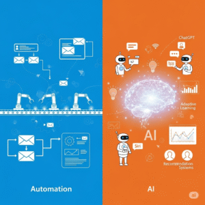 Read more about the article AI vs Automation: What’s the Difference?