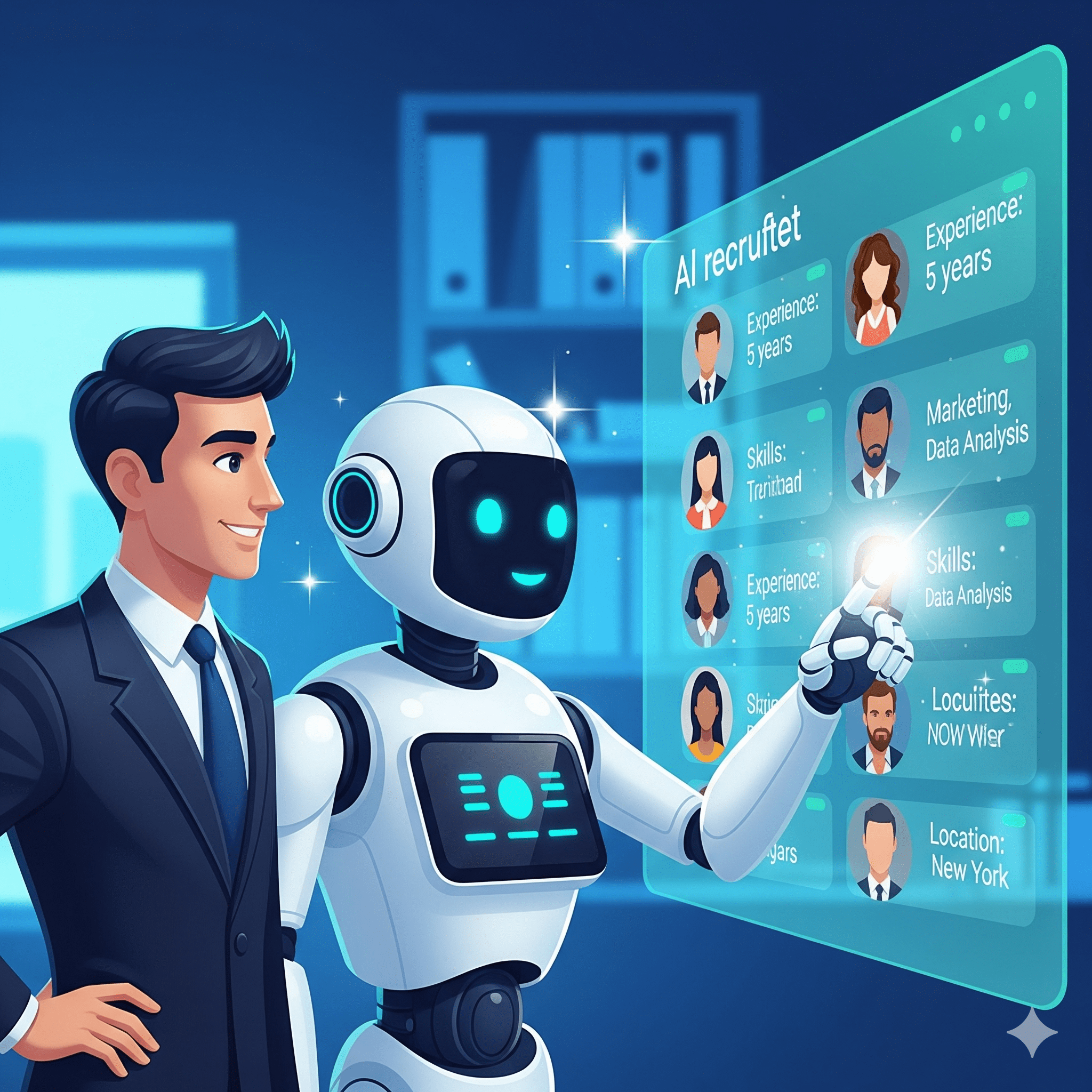 AI for candidate sourcing in a collaborative environment