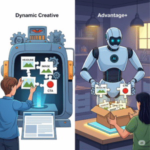 Read more about the article Dynamic Creative vs Advantage+: Which AI Ad Tool Should You Use in 2025?