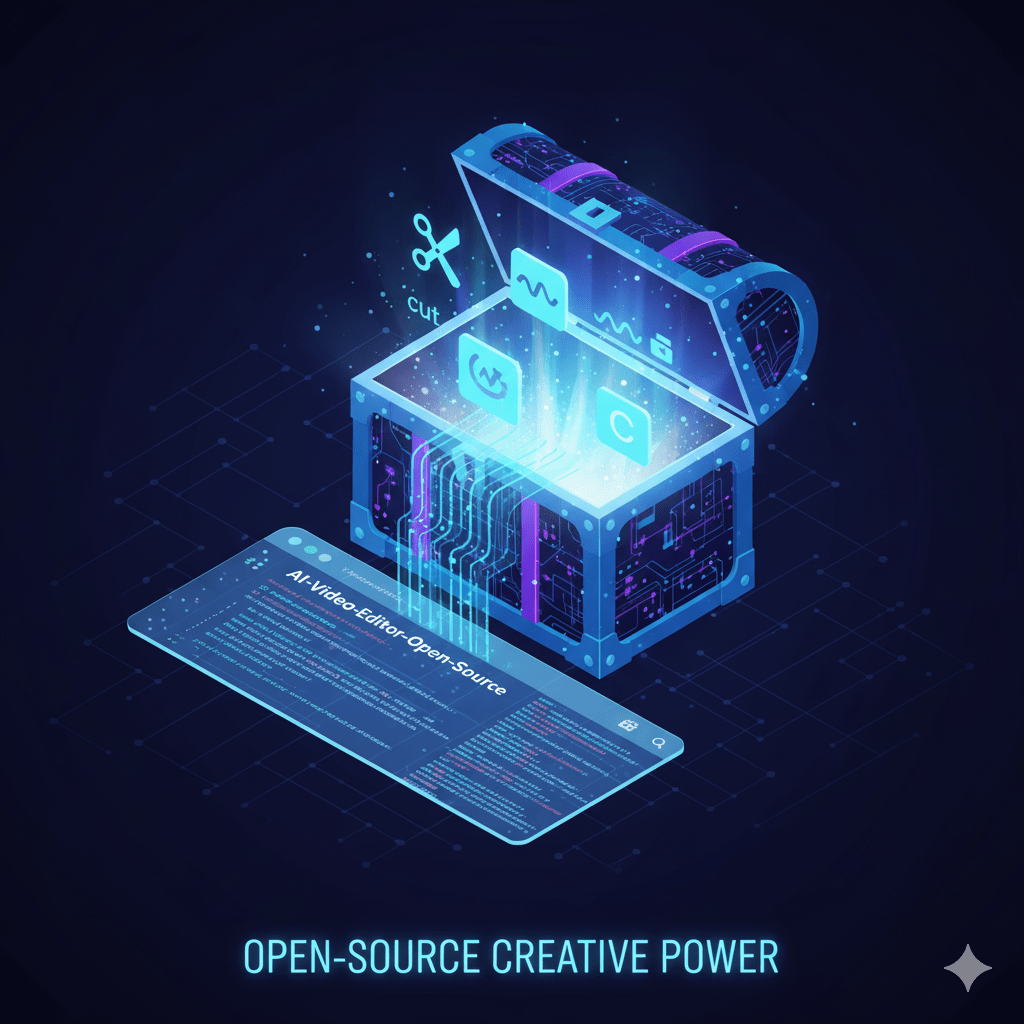AI tools (Free) for video editing GitHub page showing open-source projects for free video effects.