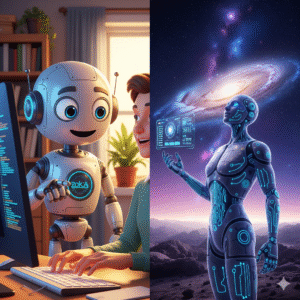 Read more about the article Strong AI and Weak AI Examples: The Shocking Truth Behind Robots, Games like BGMI, and Your Future!