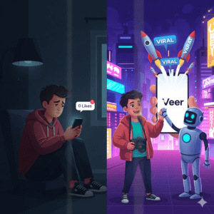 Read more about the article Use Veer Social SEO App to grow on instagram fast: The Viral Secret