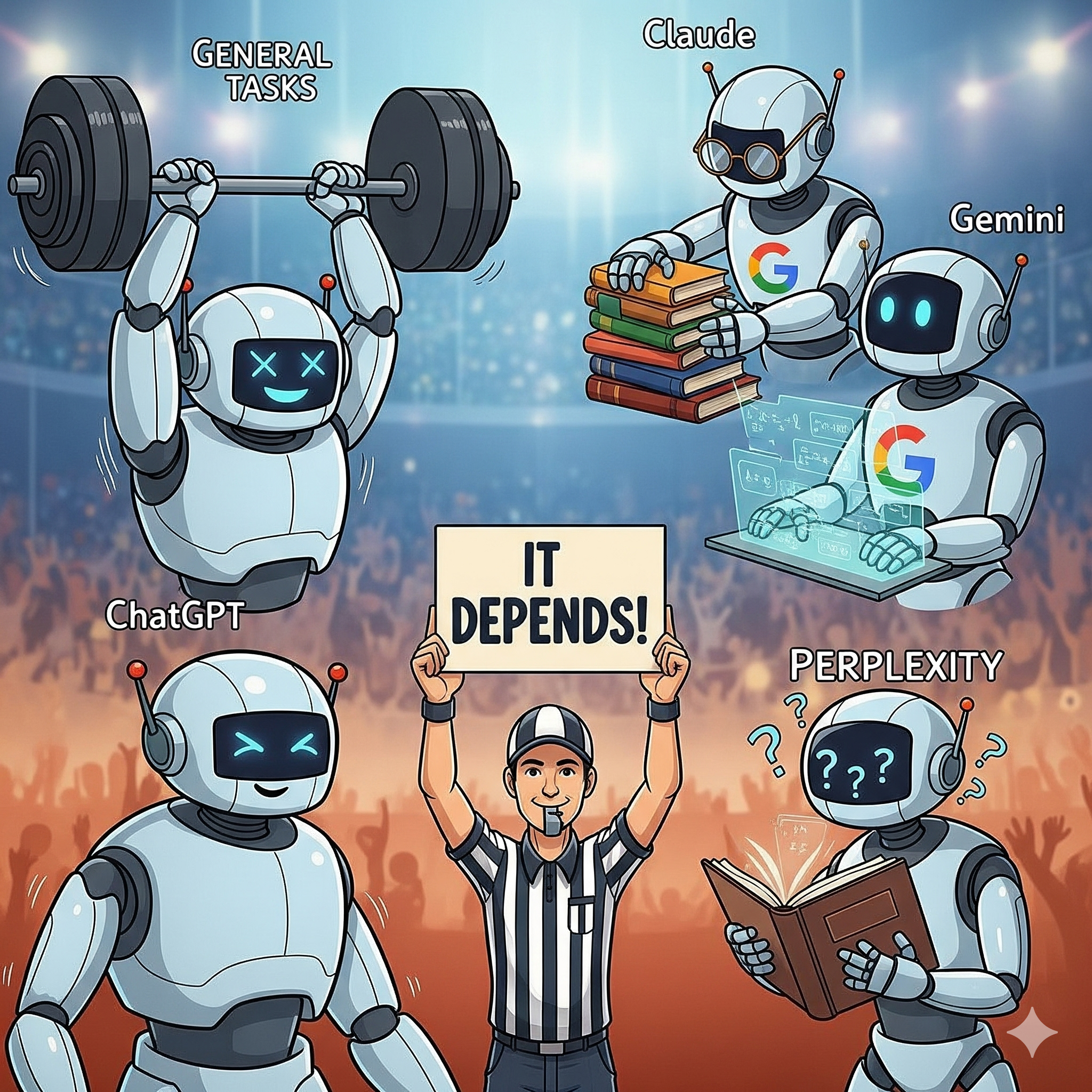 what ai app is better than chatgpt comparison chart showing features of Claude Gemini and Perplexity.